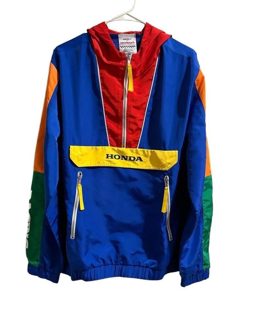 Forever 21 Honda Colorblock Windbreaker Jacket